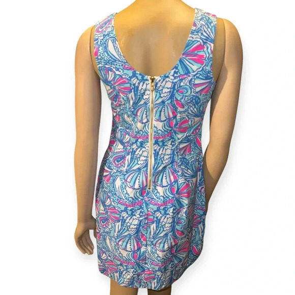 Lilly Pulitzer "My Fans" sleeveless shift mini dress for Target collection sz 4 - Picture 8 of 12
